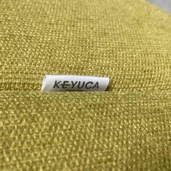 ★KEYUCA★ ケユカ 2人掛けソファ グリーン W145㎝ 布製 脚木製 シンプル ナチュラル インテリア お洒落ソファの画像