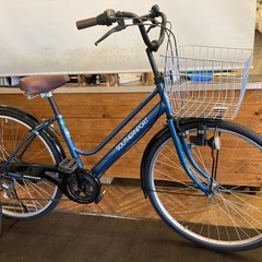 【前後タイヤ・チューブ新品！】 LEDダイナモ　26インチ自転車...
