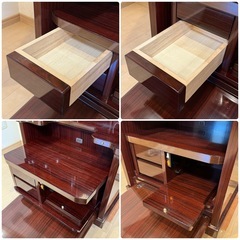 【展示未使用品‼️】高級♪ 電動式厨子扉 照明付き 紫檀調仏壇 コンセント付き♪の画像