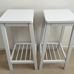 カウンターテーブル用　ハイスツール　2個セット　