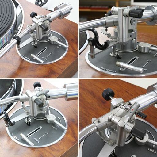 動作品 MICRO DD-7 ターンテーブル ダイレクトドライブ MA-505 audio-technica レコードプレーヤー ダス