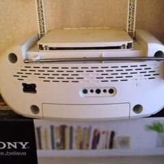 SONY CDラジオカセットコーダー CFD-S50　Wホワイトの画像