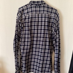 フランクリンマーシャル　ネルシャツ　XLサイズ　古着　チェック　ブルー　青の画像