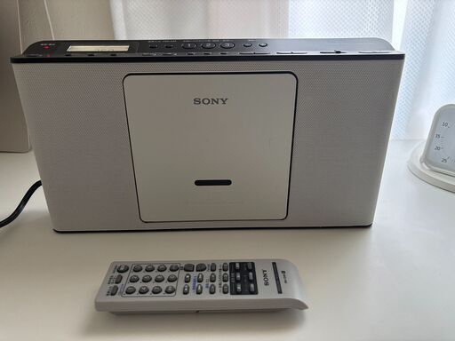 ソニー ZS-E80W ホワイト(CDラジオ) ワイドFM対応 (ZSE80WC) [CDラジカセ] 語学学習用機能搭載