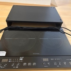 【商談成立しました】アイリスオーヤマ 2口IHコンロ ブラック ...
