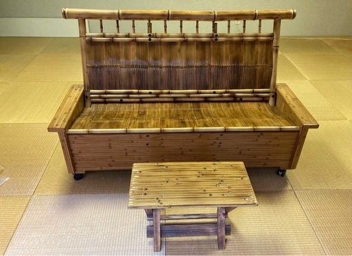 梅里竹芸　健康椅子 
+ サイドテーブル