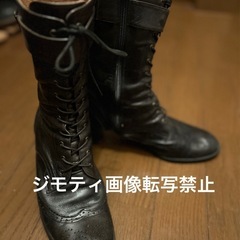 　卒業式　袴用　ブラック　ブーツ　リーガル　成人式の画像