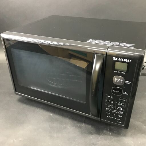 3/23 売約済IS SHARP シャープ 電子レンジ RE-S50B-B ターンテーブル式 2019年製 動作品 25c菊-