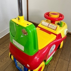 【お譲りします】押し手付き乗用 ワンワンとうーたん らくらくキャスターの画像