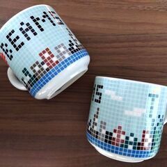 美品 I♡BEAMS マグカップ 2客セット The Porcelains 自由の女神 アメリカ 食器 陶器 ビームス 札幌市 中央区 南12条の画像