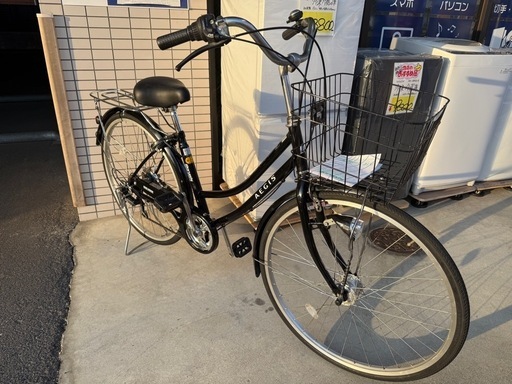 中古自転車☆丸石AEGIS☆26インチ☆6段変速ママチャリ通勤通学防犯登録 