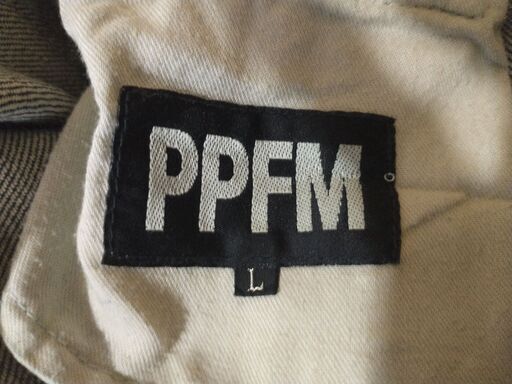 希少 PPFM ジーンズ 35-09PK06 ダブルウエスト 立体裁断 和柄 デニム パンツ