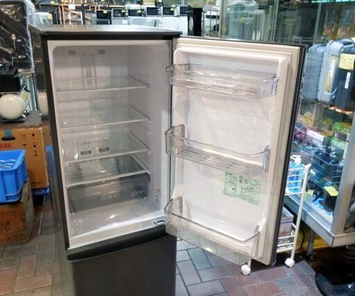 三菱 168L 冷蔵庫 2ドア 2021年製 三菱 MR-P17G-H マットチャコール 100Lクラス 札幌市東区 新道東店
