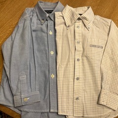 フォーマルに⭐︎ 100センチ　BRANSHESスーツとシャツ2枚・黒ブーツセット⭐︎の画像