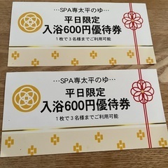 太平の湯♨️ 平日割引チケット６名分