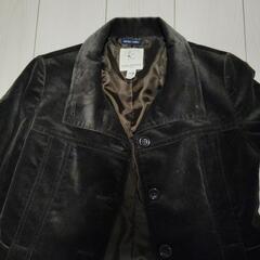 レディース　組曲　ジャケット　ベロア調　ごげ茶色　サイズ5　の画像