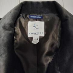 レディース　組曲　ジャケット　ベロア調　ごげ茶色　サイズ5　の画像