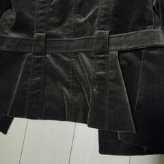 レディース　組曲　ジャケット　ベロア調　ごげ茶色　サイズ5　の画像