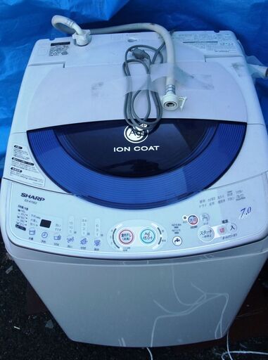 SHARP製7K全自動洗濯機ES－A75E2－A製造日は2006