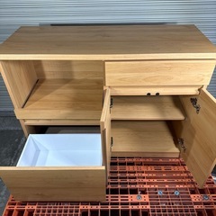 【お買い得！】蒸気を吸収するキッチンボード✨（中古品）食器棚 キッチン収納 スライドレール ソフトクローズ モイス付き　の画像