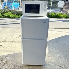 【❗️✨️キッチン家電2点まとめ✨️❗️】Haier 冷蔵庫＋ニ...