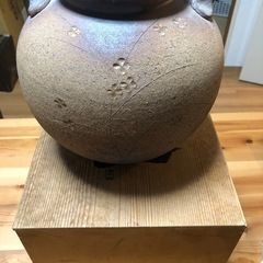 信楽焼き　年代物　花瓶の画像