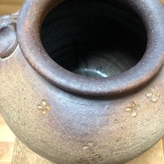 信楽焼き　年代物　花瓶の画像