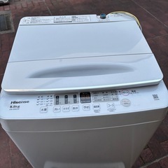 Hisense 縦型全自動洗濯機 5.5kg 2024年製 HW-55E2W 自動投入 ホワイト