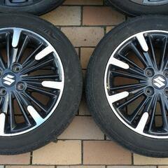 スズキ スペーシアカスタム MK53S 純正15インチアルミホイール＋