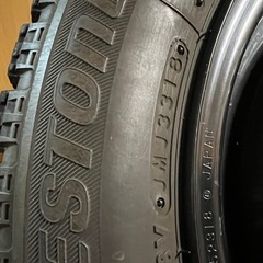 ホンダ用鉄ホイール　スタッドレスタイヤの画像