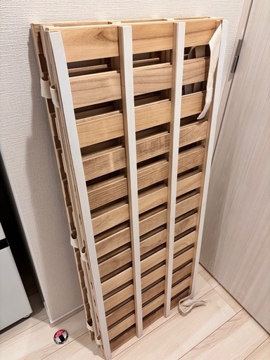 4つ折りすのこベッド セミダブル