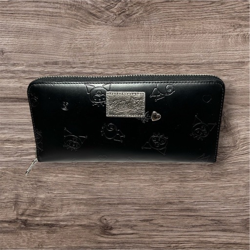 サンリオ クロミ ナダヤ 財布 長財布 ウォレット ブラック 黒 本革