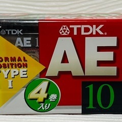 新品未使用未開封 TDK  AE-10X4Fカセットテープ4本セット 