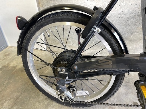 Voldy 折りたたみ電動アシスト自転車 小径車 20インチ シマノ6段 カゴ付き