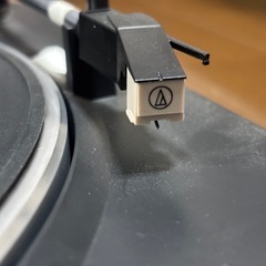 audio-technica レコードプレーヤー ブラック部品の画像