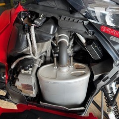 値下可！2021　Arctic cat M8000 ハードコア　セル付　ODO1300km 強化バンパー付！　スノーモービル　アルファワンの画像