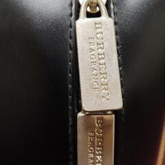 BURBERRY　旅行バック　レザー　黒の画像