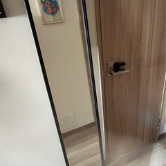 IKEA 全身鏡　ブラックの画像