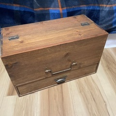木製　収納ボックスの画像