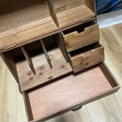 木製　収納ボックスの画像