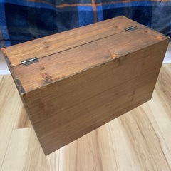 木製　収納ボックスの画像