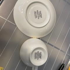 【TIFFANY 】【在庫2点】　【カップ&ソーサ  】【管理番号12806S】の画像
