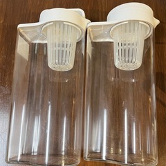 無印　麦茶ポット　2個　プラス予備フタの画像