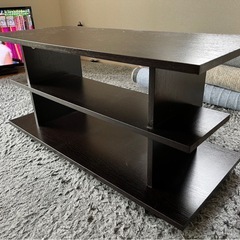 テレビ台（木製、黒色）　の画像