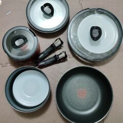 T-falのIH対応フライパンと鍋セット