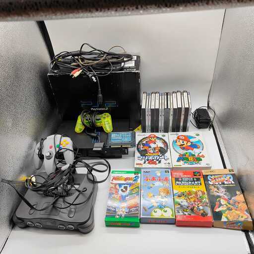 Nintendo ニンテンドー NINTENDO64 本体＋ソフト　SONY PlayStation2本体　 PlayStationソフト　SUPER Famicomソフト他まとめ　通電OK
