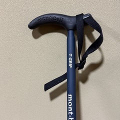 美品 モンベル トレッキングポール Tグリップ アンチショック ネイビー mont-bellの画像