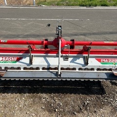 コバシ パディーハロー PM228 作業幅2200mm 代かき 代掻き 水田 土引き　ハロー　ドライブハロー キャスター付き　ロータリー　トラクター　パーツ　農機具　宮崎の画像