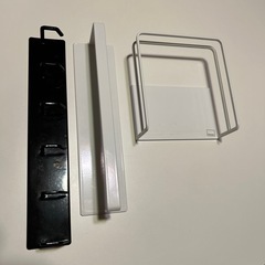 山崎実業　レンジフードフック キッチンペーパーホルダー まな板ホルダー