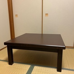 水屋の匠・久遠｜折りたたみちゃぶ台 ・丸| 山桜無垢・TR脚